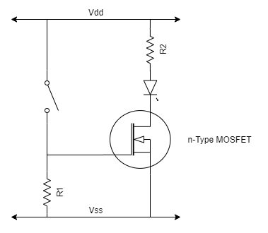Example nFET circuit